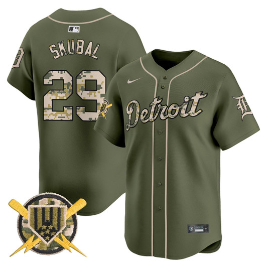 Detroit Tigers Armed Forces Day Vapor Premier Limited Jersey