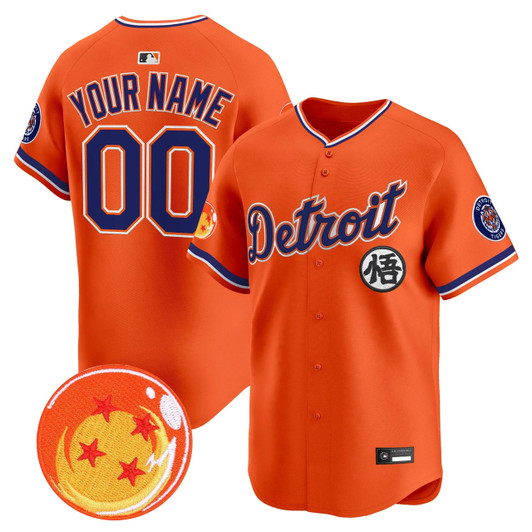 Detroit Tigers X Dragon Ball Vapor Premier Limited Custom Jersey