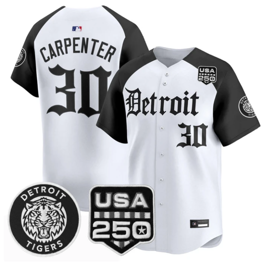 Kerry Carpenter #30 Detroit Tigers Gothic Edition Vapor Limited Jersey