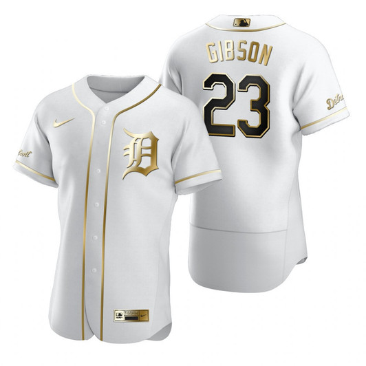 Kirk Gibson #23 Detroit Tigers Brandedition White Gift Tigers Fans Limited Jersey - Golden