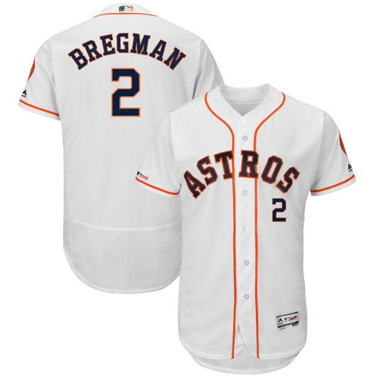 Alex Bregman #2 Houston Astros Majestic Home Limited Flex Base Player Jersey - White