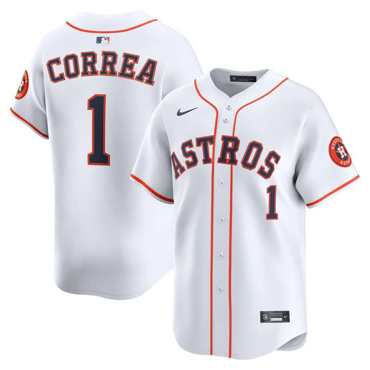 Carlos Correa #1 Houston Astros Home Limited Jersey - White