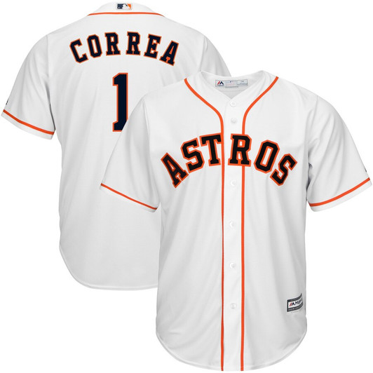 Carlos Correa #1 Houston Astros Majestic Limited Cool Base Player Jersey - White
