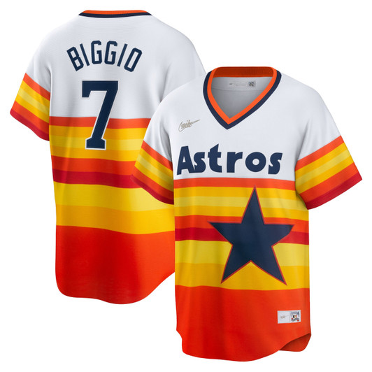 Craig Biggio #7 Houston Astros Nike Men'S Home Cooperstown Limited Player Jersey - White