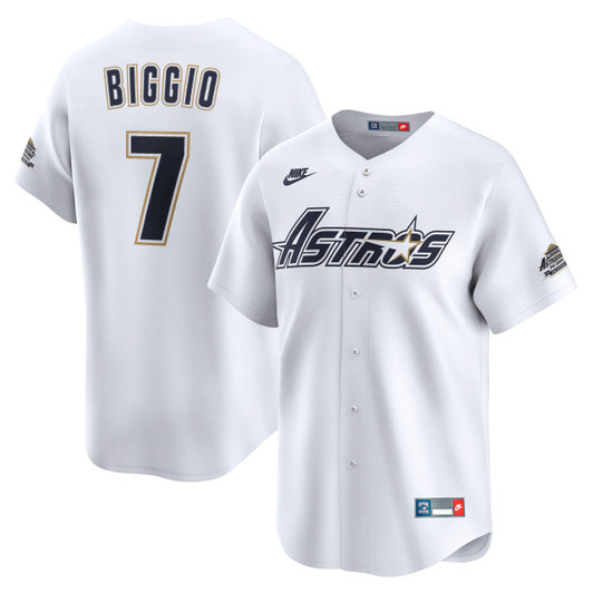 Craig Biggio #7 Houston Astros Nike Men'S Throwback Cooperstown Limited Jersey - White