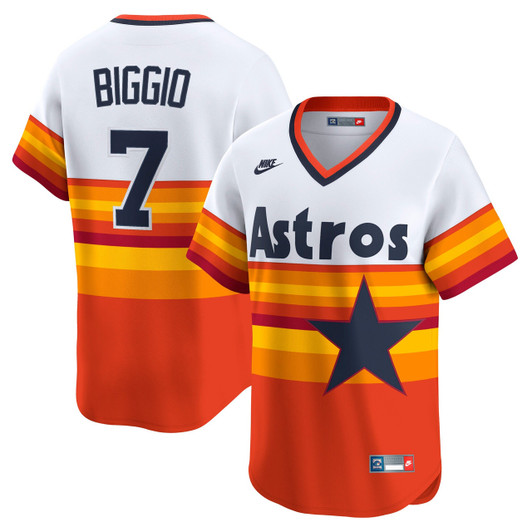 Craig Biggio #7 Houston Astros Nike Men'S Throwback Cooperstown Limited Player Jersey - White