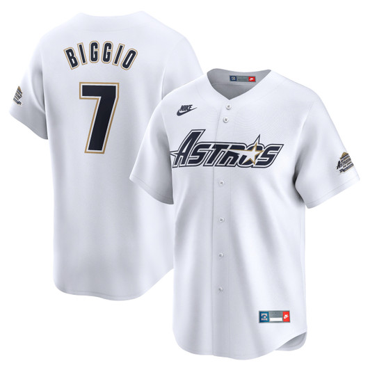 Craig Biggio #7 Houston Astros Nike Throwback Cooperstown Limited Jersey - White