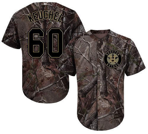 Dallas Keuchel #60 Houston Astros Realtree Limited Cool Base Jersey - Camo