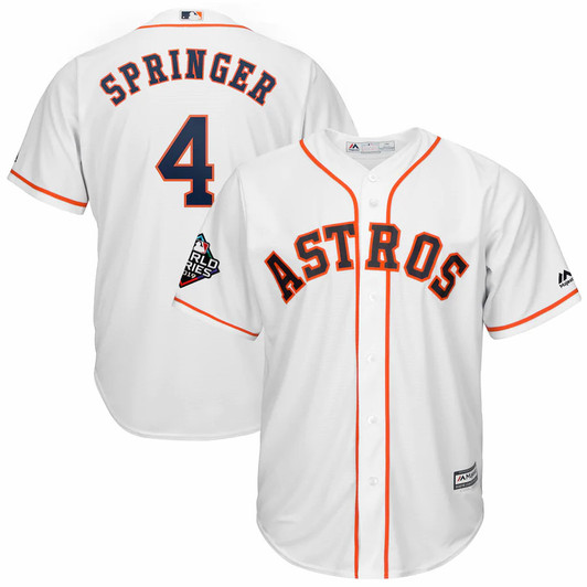 George Springer #4 Houston Astros Majestic 2019 World Series Bound Limited Cool Base Player Jersey - White