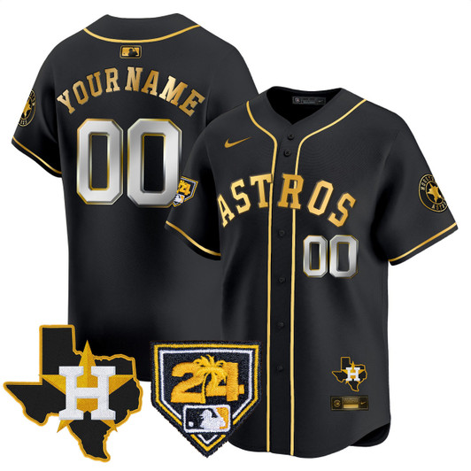 Houston Astros 2024 Spring Training Texas Patch Vapor Premier Limited Custom Jersey