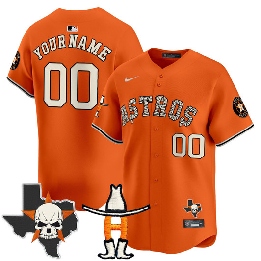 Houston Astros Halloween Vapor Premier Limited Custom Jersey