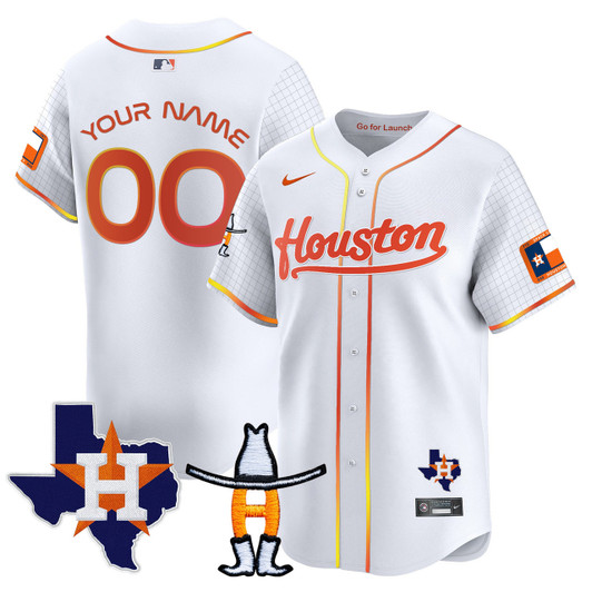 Houston Astros Space City Houston Rodeo Patch Vapor Premier Limited Jersey