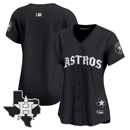 Houston Astros Women'S 'Old English Edition' Vapor Premier Limited Jersey
