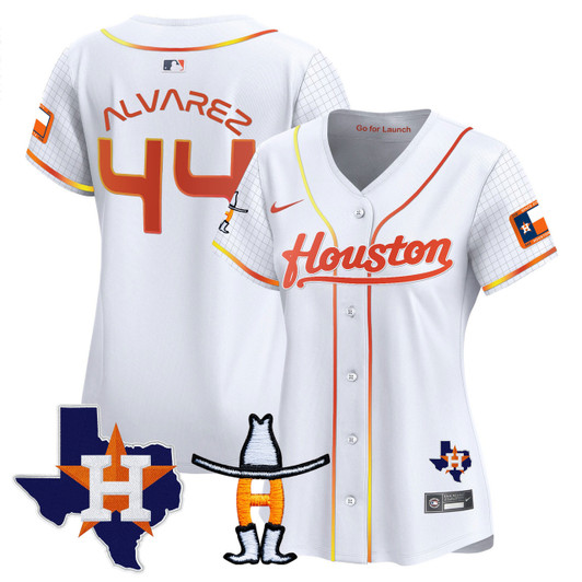 Houston Astros Women'S Space City Houston Rodeo Patch Vapor Premier Limited Jersey