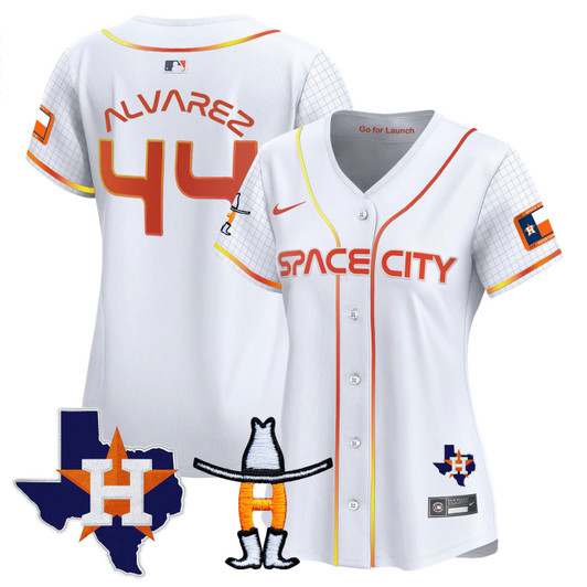 Houston Astros Women'S Space City Texas Patch Vapor Premier Limited Jersey