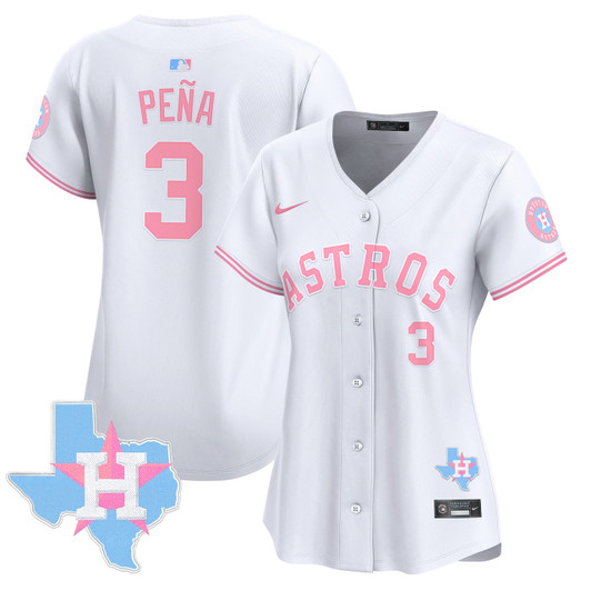 Houston Astros Women'S Vapor Premier Limited Jersey - Bubblegum Pink