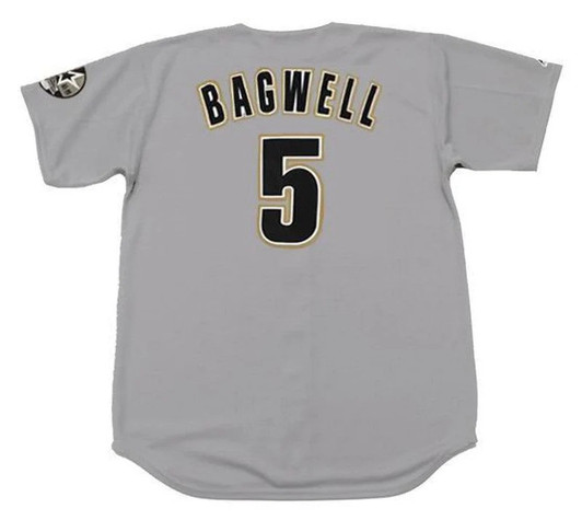 Jeff Bagwell #5 Houston Astros 1999 Throwback Away Limited Baseball Jersey