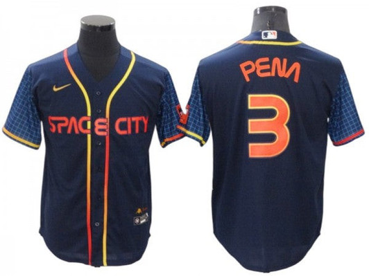 Jeremy Pea #3 Houston Astros 2022 City Connect Limited Cool Base Jersey - Navy