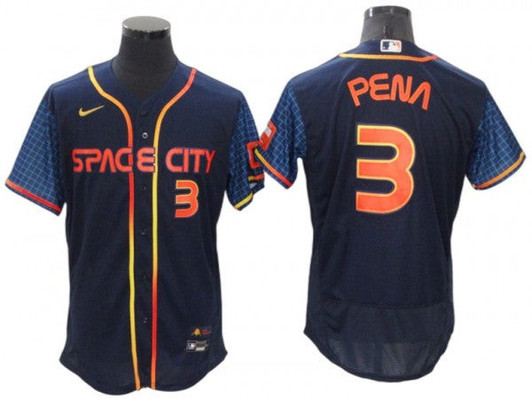 Jeremy Pea #3 Houston Astros 2022 City Connect Limited Flex Base Jersey - Navy