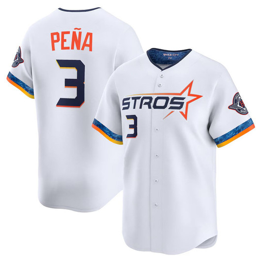 Jeremy Pea #3 Houston Astros 2025 City Connect Limited Player Bas Jersey - White