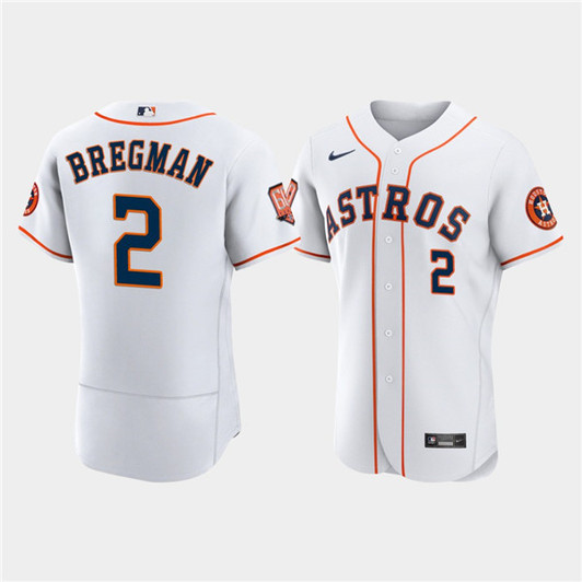 Jose Altuve #2 Houston Astros Mens 60Th Anniversary Limited Flex Base Baseball Jersey - White