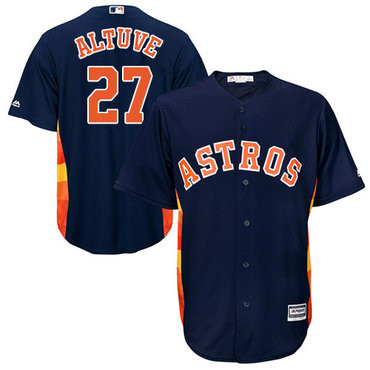 Jose Altuve #27 Houston Astros Limited Cool Base Baseball Jersey - Navy Blue