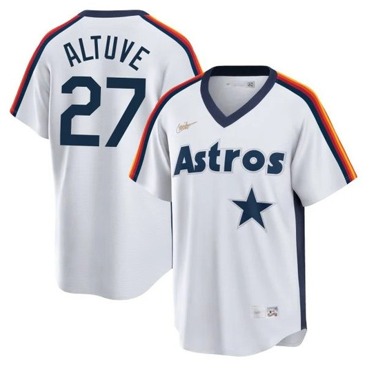 Jose Altuve #27 Houston Astros Cooperstown Limited Jersey - White