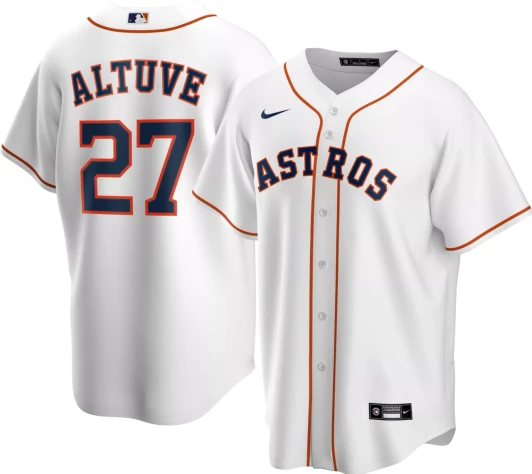 Jose Altuve #27 Houston Astros Nike Men'S Limited Cool Base Jersey - White