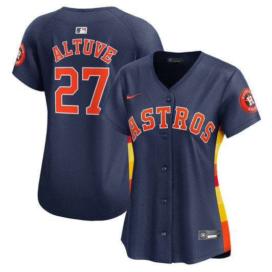Jose Altuve #27 Houston Astros Nike Women'S Alternate Limited Player Jersey - Navy