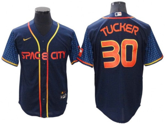 Kyle Tucker #30 Houston Astros 2022 City Connect Limited Cool Base Jersey - Navy