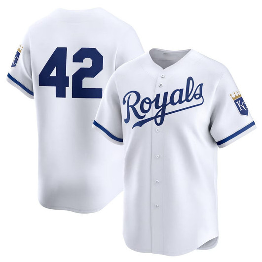 Jackie Robinson #42 Kansas City Royals 2024 Day Home Stitc Limited Jersey - White