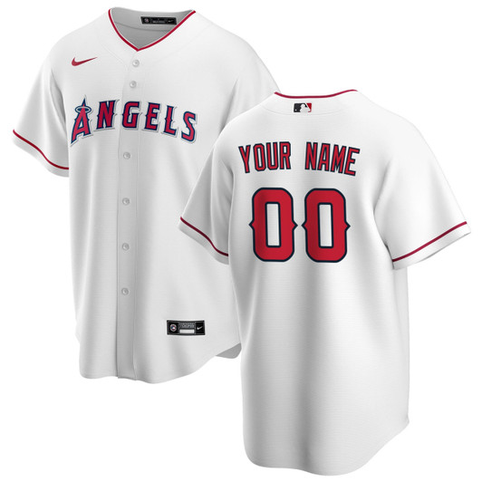 Custom Name Los Angeles Angels Number Limited Jersey - White