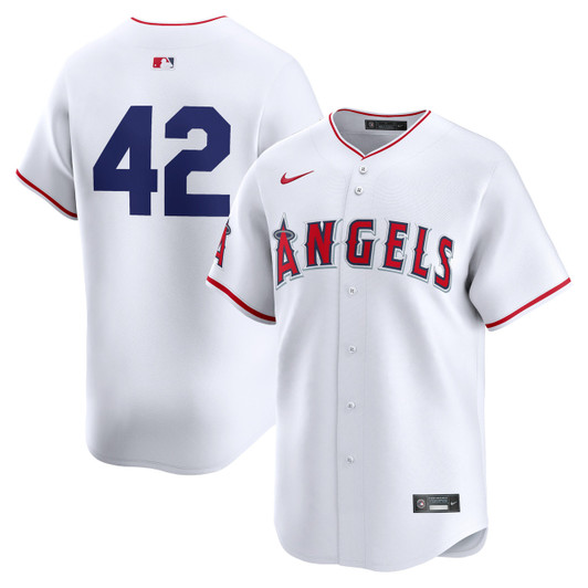 Jackie Robinson #42 Los Angeles Angels Nike 2024 Day Home Limited Jersey - White