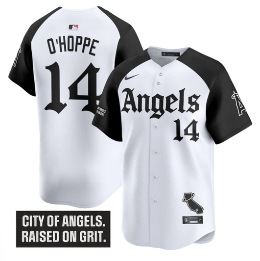 Logan O'Hoppe #14 Los Angeles Angels Gothic Halo Edition Alterna Limited Jersey