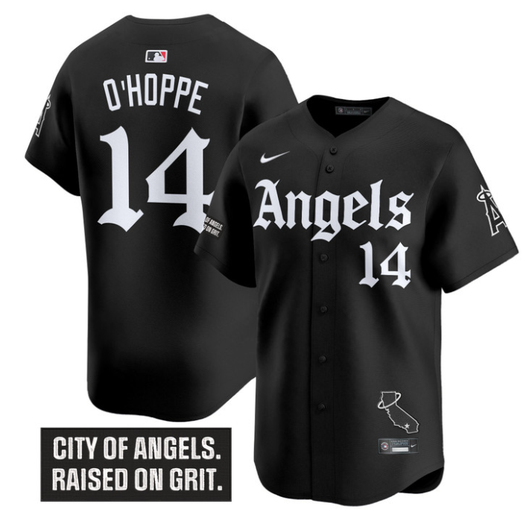 Logan O'Hoppe #14 Los Angeles Angels Gothic Halo Edition Limited Jersey