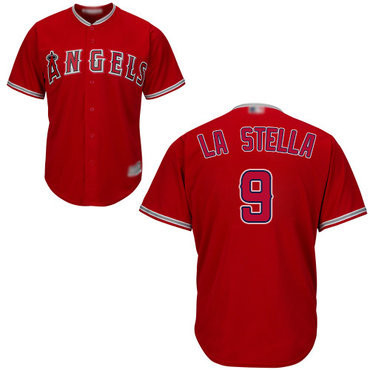 Los Angeles Angels #9 Of Anaheim Tommy La Stella Limited Cool Base Baseball Jersey - Red
