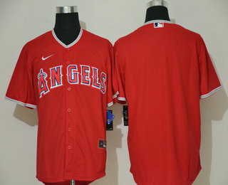Los Angeles Angels Nike Mens Limited Blank Cool Base Jersey - Red
