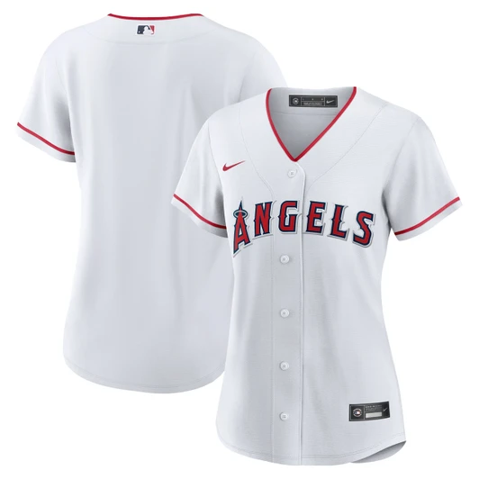 Los Angeles Angels Nike Women'S Home Blank Limited Jersey - White