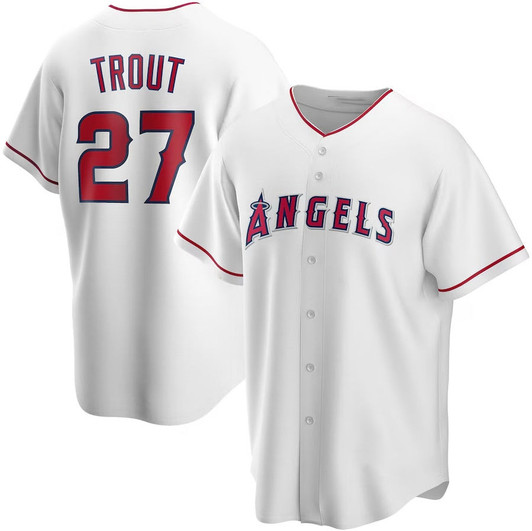 Mike Trout #27 Los Angeles Angels Alternate Limited Player Jersey - White