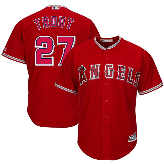 Mike Trout Los Angeles Angels Majestic Limited Cool Base Player Jersey - Scarlet