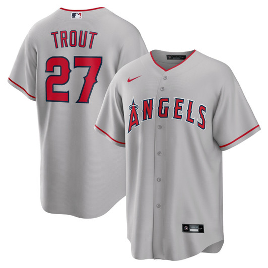 Mike Trout Los Angeles Angels Men'S Limited Jersey - Gray