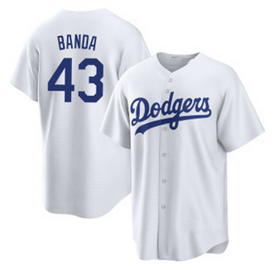 Anthony Banda #43 Los Angeles Dodgers Limited Cool Base Baseball Jersey - White