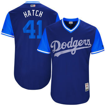 Chris Hatcher Los Angeles Dodgers Majestic Mens 2017 Hatch Players Weekend Authentic Jersey - Royal