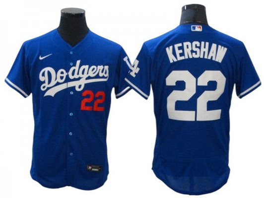 Clayton Kershaw #22 Los Angeles Dodgers Alternate Limited Flex Base Jersey - Royal