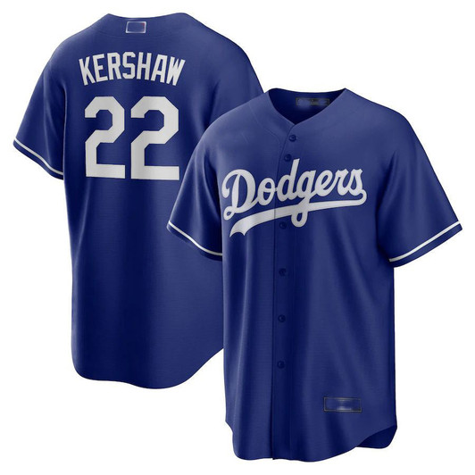 Clayton Kershaw #22 Los Angeles Dodgers Baseball Jerseys Alternate Limited Jersey - Royal