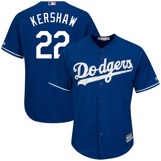 Clayton Kershaw #22 Los Angeles Dodgers Majestic Big And Tall Alternate Cool Base Limited Player Jersey - Royal