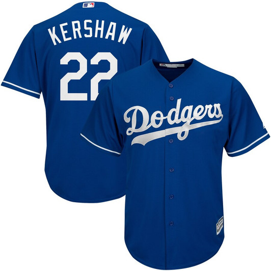Clayton Kershaw #22 Los Angeles Dodgers Majestic Limited Cool Base Player Jersey - Royal
