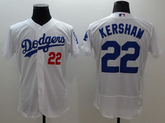 Clayton Kershaw #22 Los Angeles Dodgers Mens 2016 Flexbase Limited Player Jersey - White
