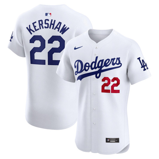 Clayton Kershaw #22 Los Angeles Dodgers Nike Home Elite Player Jersey - White