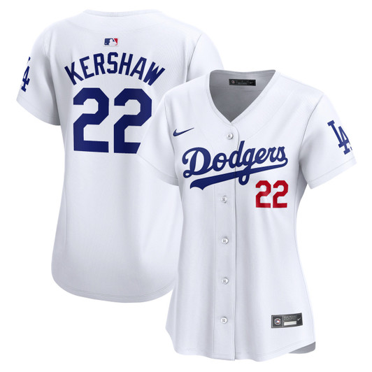 Clayton Kershaw #22 Los Angeles Dodgers Nike Women'S Home Limited Player Jersey - White
